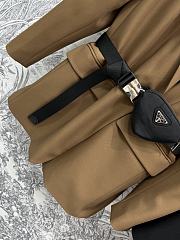 Prada Padded Belted Jacket Black - 2