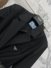 Prada Padded Belted Jacket Black - 3