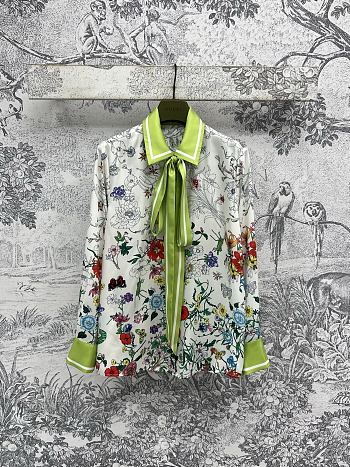 Gucci Printed Silk Shirt