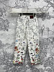 Gucci Printed Jeans In White And Multicolor - 4