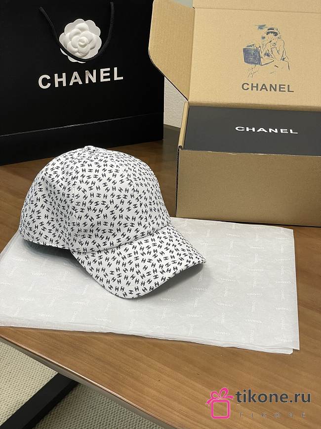 Chanel Baseball Hat In White - 1