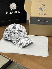 Chanel Baseball Hat In White - 1