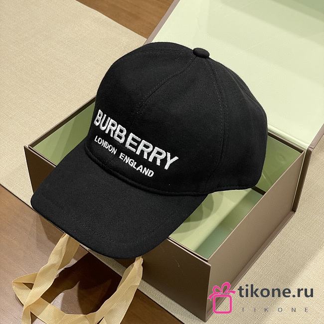 Burberry Black TB Logo Embroidered Baseball 19580 - 1