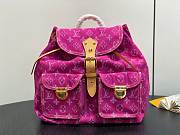 LV Vintage Pink Demin Backpack M95240 - 28.5x20x27.5cm - 6