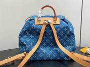 LV Vintage Blue Demin Backpack M95240 - 28.5x20x27.5cm - 5