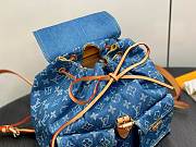 LV Vintage Blue Demin Backpack M95240 - 28.5x20x27.5cm - 3