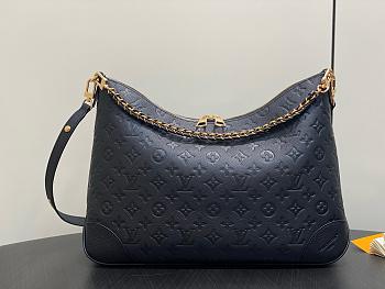LV Boulogne GM Monogram Empreinte Leather Black M13706 - 40x29x15cm