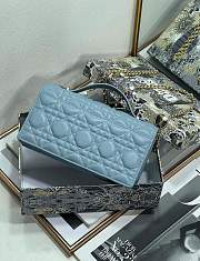My Dior Mini Bag Cloud Blue Cannage Lambskin - 21x11.5x4.5cm - 6