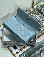 My Dior Mini Bag Cloud Blue Cannage Lambskin - 21x11.5x4.5cm - 5