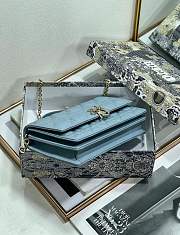 My Dior Mini Bag Cloud Blue Cannage Lambskin - 21x11.5x4.5cm - 3