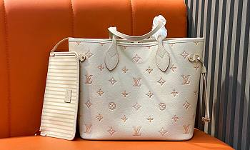 LV Neverfull MM Monogram Empreinte Leather Eden M14285 - 31x28x14cm