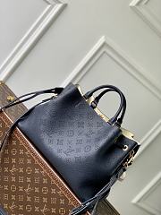 LV Bella Tote Mahina Leather Navy Blue M14316 - 32x23x13cm - 6