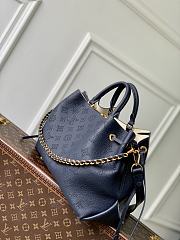 LV Bella Tote Mahina Leather Navy Blue M14316 - 32x23x13cm - 3