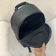 Saddle Zip Backpack Black Dior Oblique Jacquard and Black Grained Calfskin - 33x43.5x19.5cm - 5