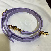 Gucci Bamboo Diva Medium Bag Purple - 26.6x13x8cm - 2