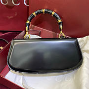 Gucci Bamboo Diva Medium Bag Black - 26.6x13x8cm - 3