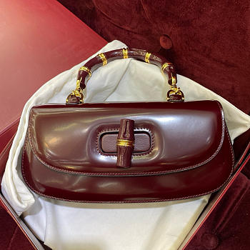 Gucci Bamboo Diva Medium Bag Red - 26.6x13x8cm