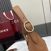 Gucci Jackie 1961 Medium Bag Brown Grainy Leather - 27.5x19x4cm - 6