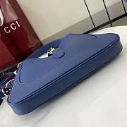Gucci Jackie 1961 Medium Bag Blue Leather - 27.5x19x4cm - 4