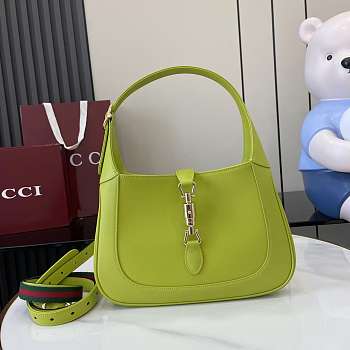 Gucci Jackie 1961 Medium Bag Green Leather - 27.5x19x4cm