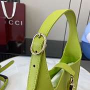 Gucci Jackie 1961 Medium Bag Green Leather - 27.5x19x4cm - 6