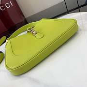 Gucci Jackie 1961 Medium Bag Green Leather - 27.5x19x4cm - 4