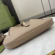 Gucci Jackie 1961 Medium Bag Taupe Grainy Leather - 27.5x19x4cm - 6