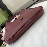 Gucci Jackie 1961 Medium Bag Rosso Ancora Red Grainy Leather - 27.5x19x4cm - 5