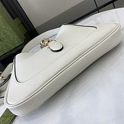 Gucci Jackie 1961 Medium Bag White Grainy Leather - 27.5x19x4cm - 3