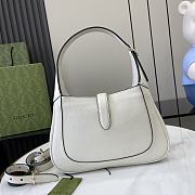 Gucci Jackie 1961 Medium Bag White Grainy Leather - 27.5x19x4cm - 4