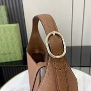 Gucci Jackie 1961 Large Bag Brown Grainy Leather - 40x38x10cm - 5