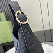 Gucci Jackie 1961 Large Bag Black Grainy Leather - 40x38x10cm - 6