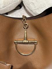 Gucci Softbit Maxi Shoulder Bag Brown Grainy Leather - 46x26x16cm - 3