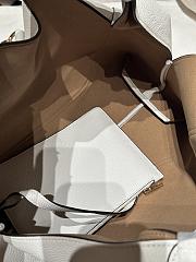 Gucci Softbit Maxi Shoulder Bag White Grainy Leather - 46x26x16cm - 5