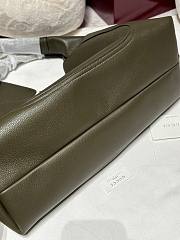 Gucci Softbit Maxi Shoulder Bag Forest Green Grainy Leather - 46x26x16cm - 4
