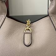 Gucci Softbit Medium Top Handbag Taupe Grainy Leather - 27.5x21x16cm - 3
