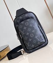 LV Avenue Slingbag PM Monogram Eclipse Canvas M47137 - 16x33x5.7cm - 6