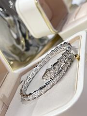 Bvlgari White Gold Serpenti Viper Bracelet with Diamonds 351844 - 6