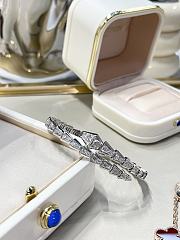 Bvlgari White Gold Serpenti Viper Bracelet with Diamonds 351844 - 2