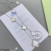 VCA Magic Alhambra Necklace 6 Motifs 18K Yellow Gold Mother-of-pearl  - 5