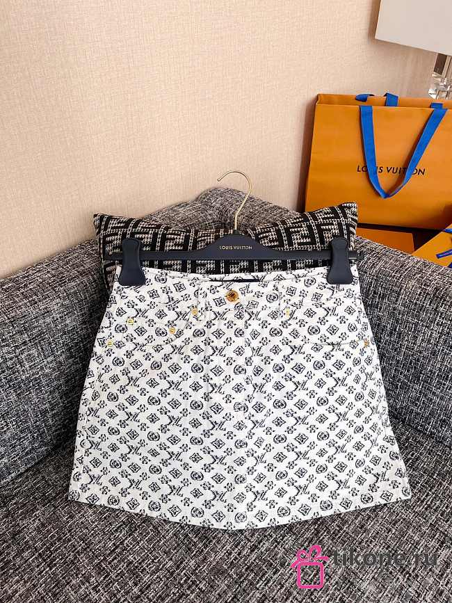 LV Blurry Monogram Mini Skirt 1AHX05 - 1