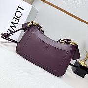 Loewe Medium Ola Bag in Smooth Calfskin Red - 26x18x13cm - 2