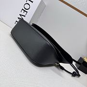 Loewe Medium Ola Bag in Smooth Calfskin Black - 26x18x13cm - 3