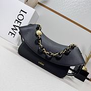 Loewe Medium Ola Bag in Smooth Calfskin Black - 26x18x13cm - 4