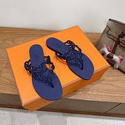 Hermes Island Sandals Rubber Purple - 1