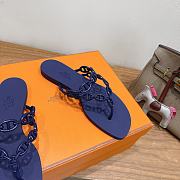 Hermes Island Sandals Rubber Purple - 4