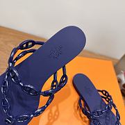 Hermes Island Sandals Rubber Purple - 3