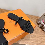 Hermes Rivage Sandals Rubber Black - 4