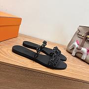 Hermes Rivage Sandals Rubber Black - 2
