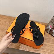 Hermes Egerie Sandals Rubber Black - 2